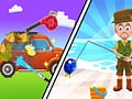 Family Camping Trip : Creative 2D Cartoon Puzzle Fun game for Kids and Girls