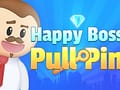 free funny html5 game “Happy Boss Pull Pin” : Master the Physics Puzzles for Diamond Delight