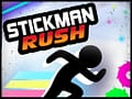 StickMan Rush in the free action game : Run, Jump, and Survive in an Awesome Colored Platform World